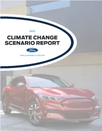 Climate Change Scenario Report