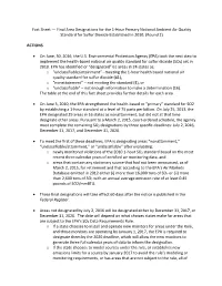 Fact Sheet — Final Area Designations for the 24-Hour Fine Particle