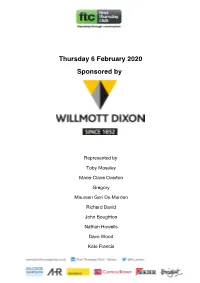 Feb 2020 Attendee List