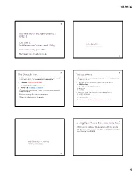 Intermediate Microeconomics W3211 Lecture 2