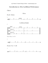 Introduction to Afro-Caribbean Performance