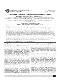 Of Amaranthus Palmeri