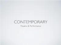 Theatre & Performance