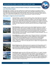Washington State Coastal Ports Create Jobs