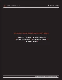 3Rd Party Controller Quickstart Guide • Pioneer