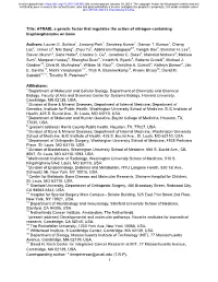 ATRAID, a Genetic Factor That Regulates the Action of Nitrogen-Containing Bisphosphonates on Bone