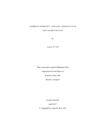 Caribbean Hybridity: Language and Identity In