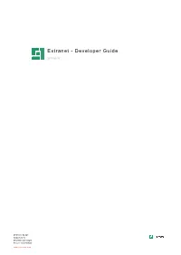 Extranet Developer Guide