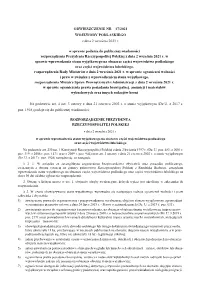 OBWIESZCZENIE NR 17/2021 WOJEWODY PODLASKIEGO Z Dnia 2 Września 2021 R