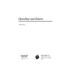Openstep and Solaris
