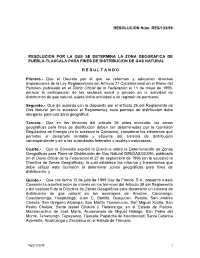 RESOLUCION Núm. RES/133/99 RESOLUCION POR LA QUE SE
