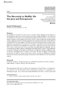 The Necessity to Nullify