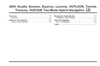 2009 Buick Enclave Navigation Guide