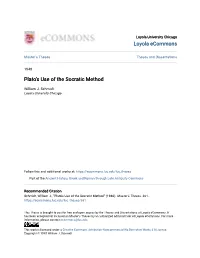 Plato's Use of the Socratic Method