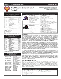 2012 FB Game Notes Cal Game.Indd