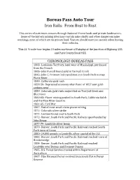 Boreas Pass Auto Tour Iron Rails: from Bust to Rust