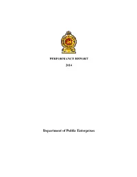 Department of Public Enterprises – Performance Report 2012