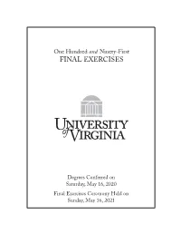 Final Exercises Program