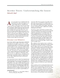 Income Trusts: Understanding the Issues Michael R