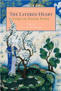 Shahnameh and Later Persian Epics1