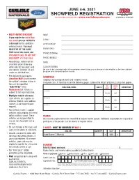 SHOWFIELD REGISTRATION OFFICIAL YOU MAY REGISTER ONLINE at Store.Carlisleevents.Com SHOWFIELD SPONSOR
