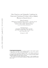 Value Functions and Optimality Conditions for Nonconvex