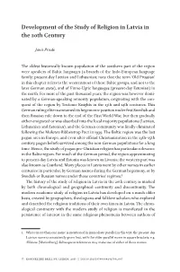 Development of the Study of Religion in Latvia in the 20Th Century