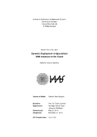 Dynamic Deployment of Specialized ESB Instances in the Cloud