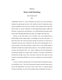 Robot Self-Modeling