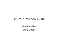 TCP/IP Protocol Suite