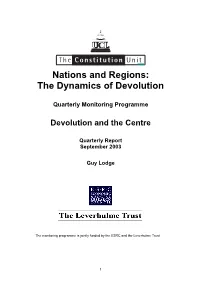 The Dynamics of Devolution