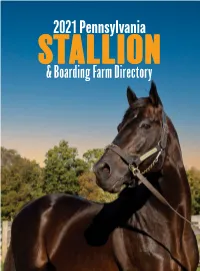 The PA 2021 Stallion Directory Is Available Now