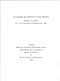 The Stability and Evolution of Triple Junctions