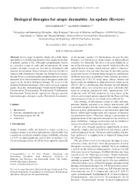Biological Therapies for Atopic Dermatitis: an Update (Review)