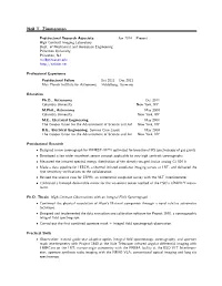 Curriculum Vitae
