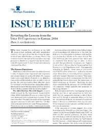 Lessons from the Voter ID Experience in Kansas 2014
