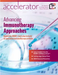 MMRF’S Bold Plan to Build an Innovative Immunotherapy Portfolio