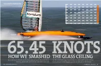 Sailrocket’S Xxx Xxxxx Speed Record 70