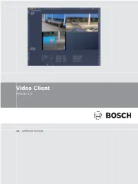 Software Manual: Video Client