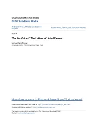 The Letters of John Wieners