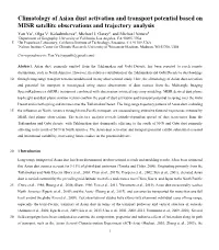 Climatology of Asian Dust Activation and Transport Potential Based on MISR Satellite Observations and Trajectory Analysis Yan Yu1, Olga V