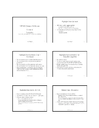CSE 586 Computer Architecture Lecture 4