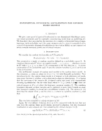 Exponential Dynamical Localization for Random Word Models