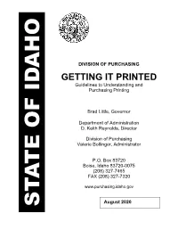 Getting It Printed: Understanding and Purchasing