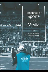 Handbook of Sports and Media