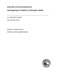 Overview of Environmental and Hydrogeologic Conditions at Wrangell, Alaska