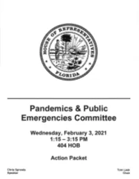 Pandemics & Public Emergencies Committee