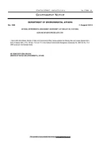 Alien and Invasive Species Lists, 2014