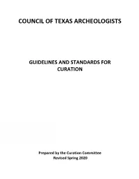 Curation Standards and Procedures, As Amended