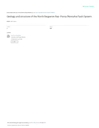 Geology and Structure of the North Boqueron Bay-Punta Montalva Fault System